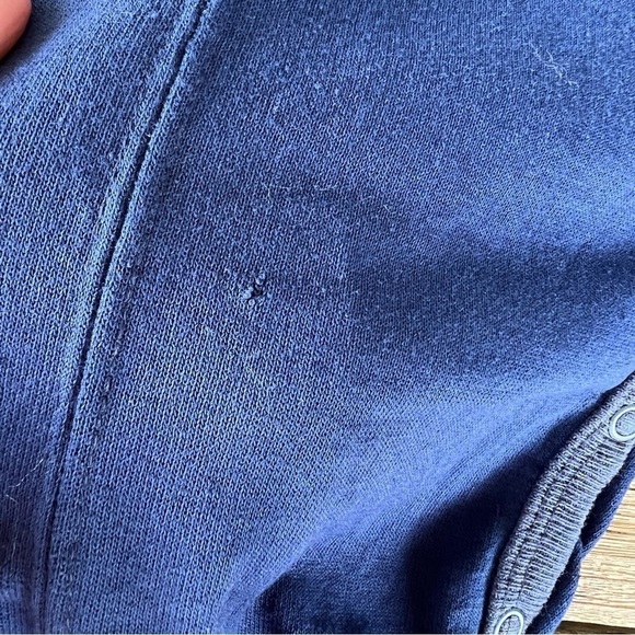 VTG Peanuts Snoopy Daisy Hill Puppies Romper Roughhouse Blue Red 18 Mo USA GUC - Picture 15 of 15